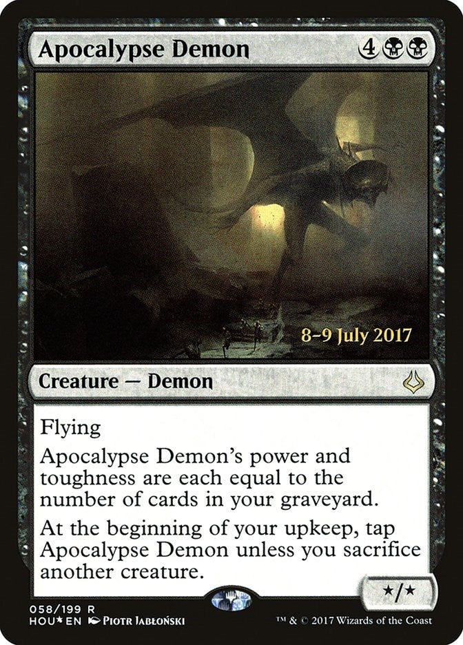 Image for Apocalypse Demon (58) [Prerelease Cards] - Magic: The Gathering