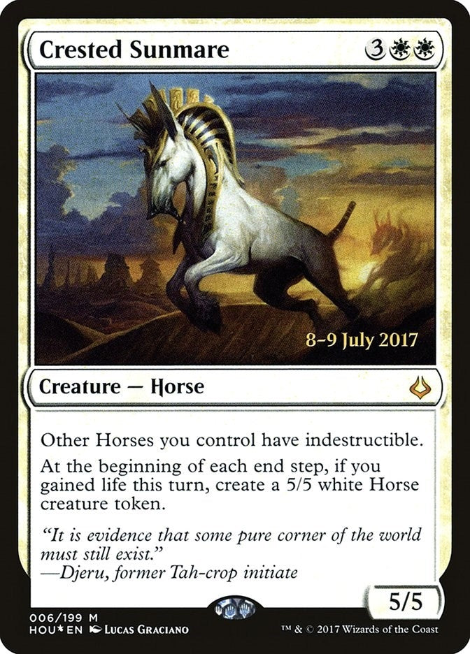 Image for Crested Sunmare (6) [Prerelease Cards] - Magic: The Gathering