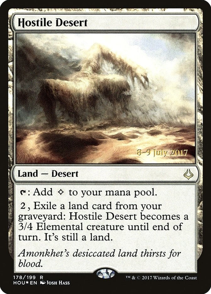 Image for Hostile Desert (178) [Prerelease Cards] - Magic: The Gathering