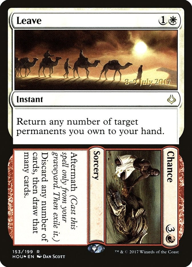 Image for Leave // Chance (153) [Prerelease Cards] - Magic: The Gathering