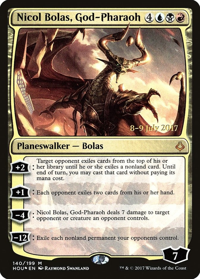 Image for Nicol Bolas, God-Pharaoh (140) [Prerelease Cards] - Magic: The Gathering