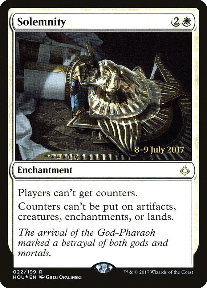 Image for Solemnity (22) [Prerelease Cards] - Magic: The Gathering