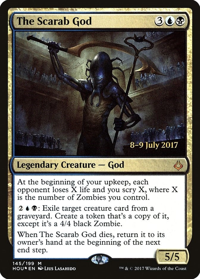 Image for The Scarab God (145) [Prerelease Cards] - Magic: The Gathering