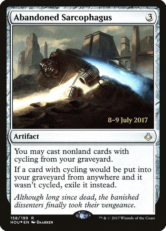 Image for Abandoned Sarcophagus (158) [Prerelease Cards] - Magic: The Gathering