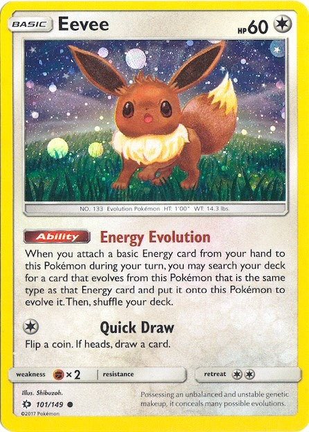 Image for Eevee - 101/149 (Cosmos Holo) (101/149) [Miscellaneous Cards & Products] - Pokemon