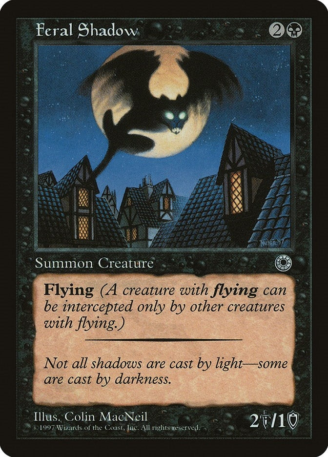 Image for Feral Shadow (Reminder Text) [Portal] - Magic: The Gathering