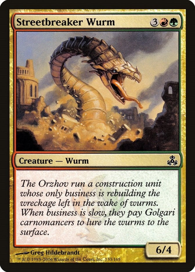 Image for Streetbreaker Wurm (133) [Guildpact] - Magic: The Gathering