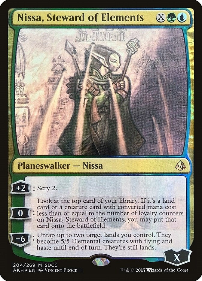 Image for Nissa, Steward of Elements (SDCC 2017 Exclusive) (204) [Media Promos] - Magic: The Gathering