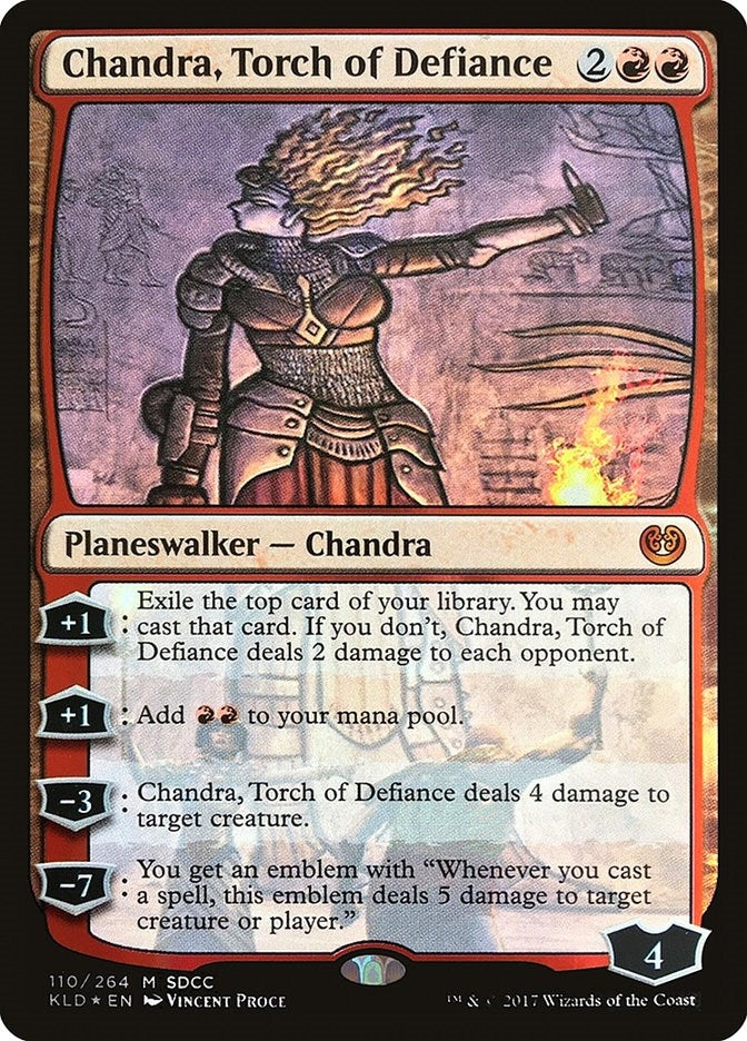 Image for Chandra, Torch of Defiance (SDCC 2017 Exclusive) (110) [Media Promos] - Magic: The Gathering
