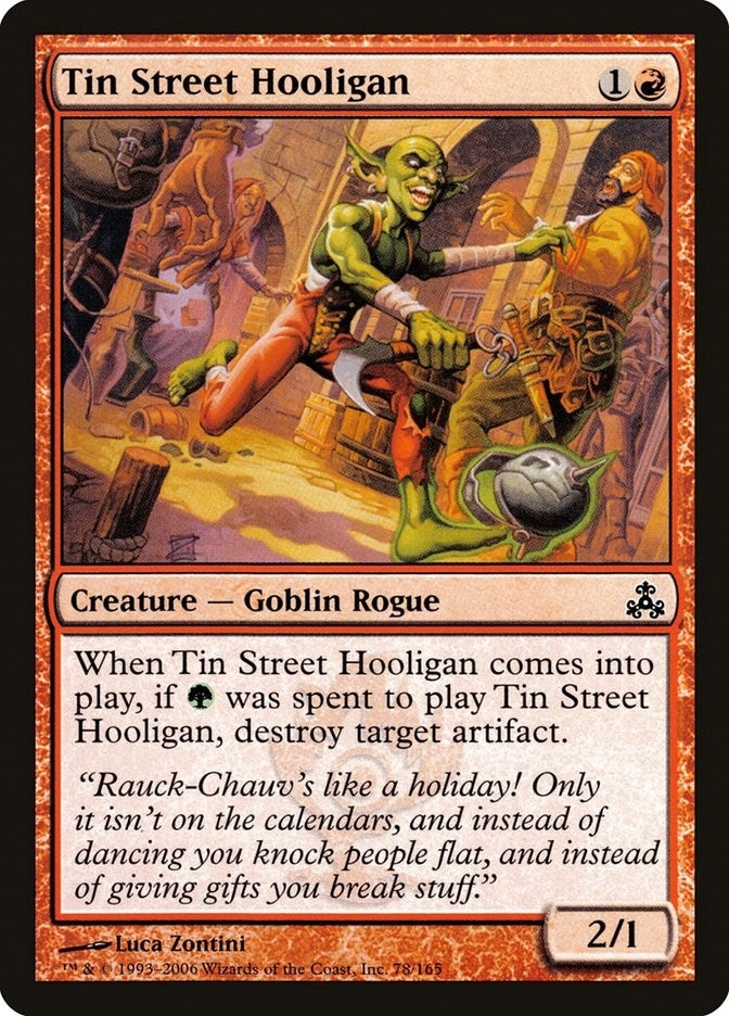 Image for Tin Street Hooligan (78) [Guildpact] - Magic: The Gathering