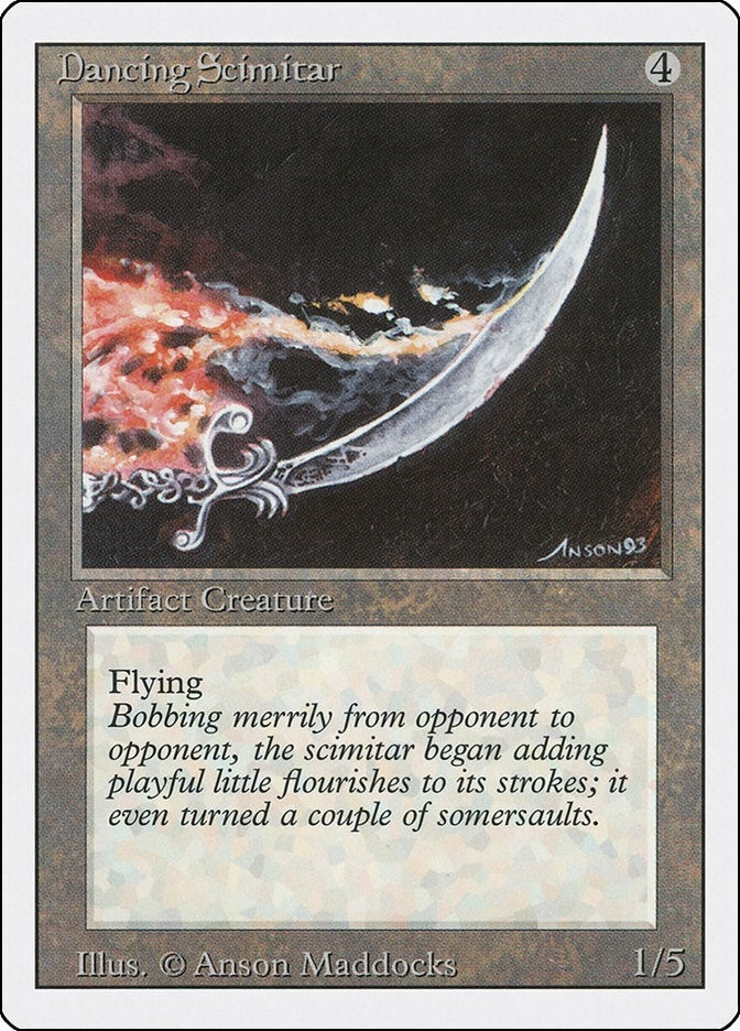 Image for Dancing Scimitar [Revised Edition] - Magic: The Gathering