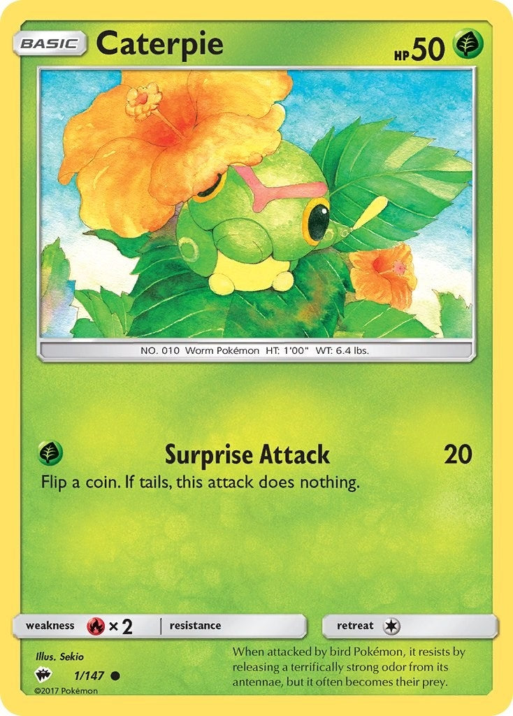 Image for Caterpie (1/147) [SM - Burning Shadows] - Pokemon