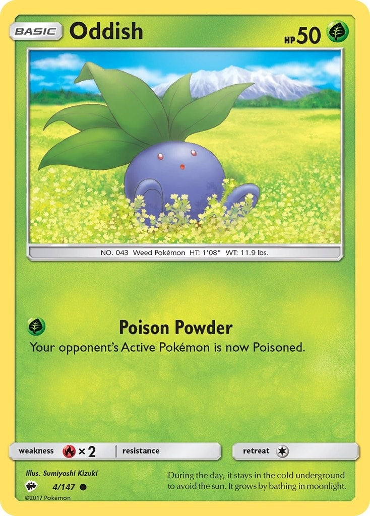 Image for Oddish (4/147) [SM - Burning Shadows] - Pokemon