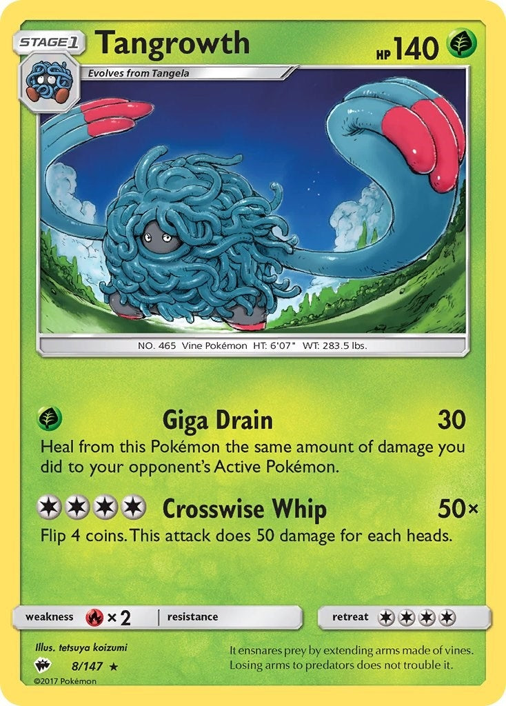 Image for Tangrowth (8/147) [SM - Burning Shadows] - Pokemon