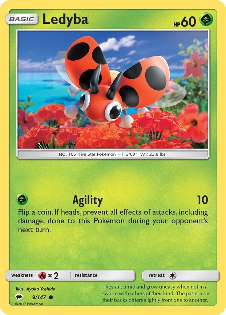 Image for Ledyba (9/147) [SM - Burning Shadows] - Pokemon