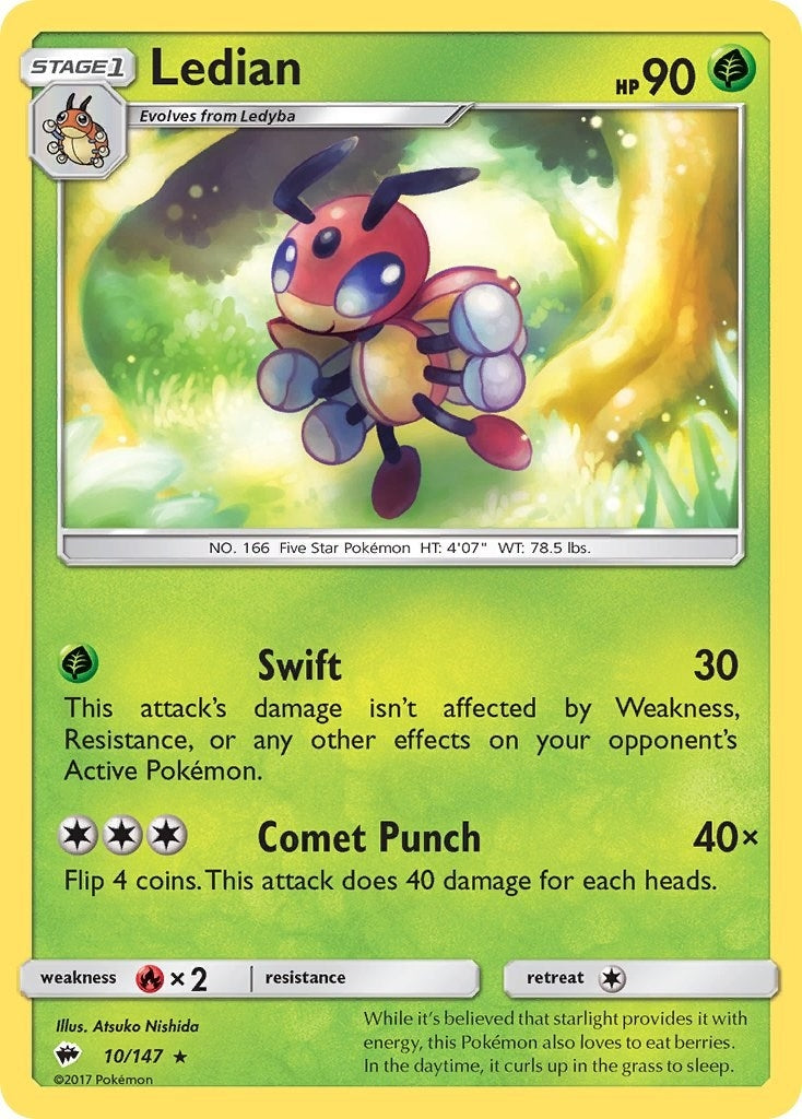 Image for Ledian (10/147) [SM - Burning Shadows] - Pokemon