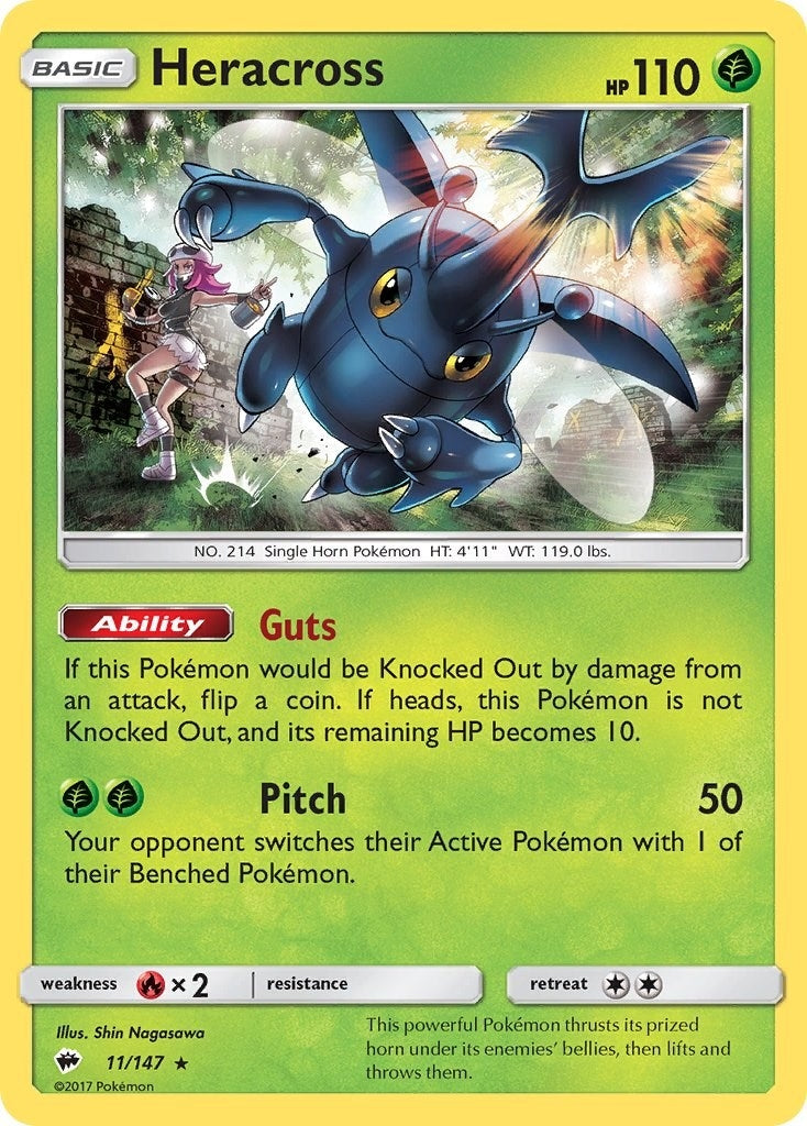 Image for Heracross (11/147) [SM - Burning Shadows] - Pokemon