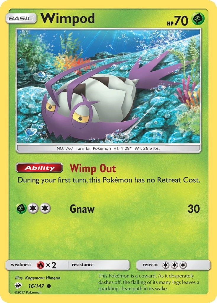 Image for Wimpod (16/147) [SM - Burning Shadows] - Pokemon