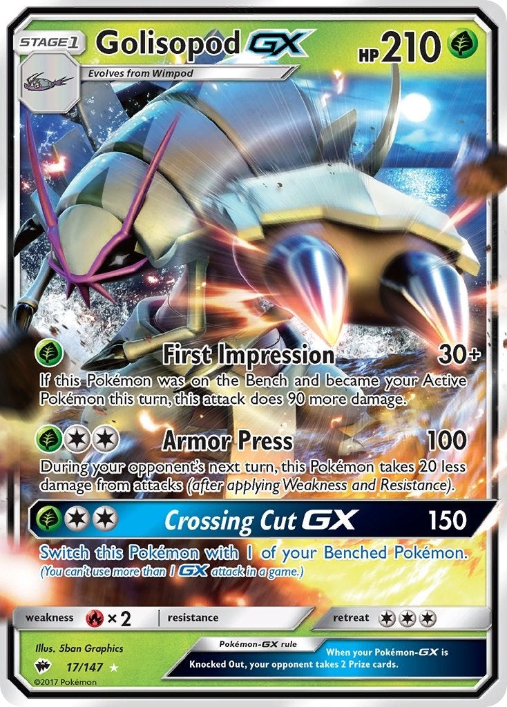 Golisopod GX (17/147) [SM - Burning Shadows]