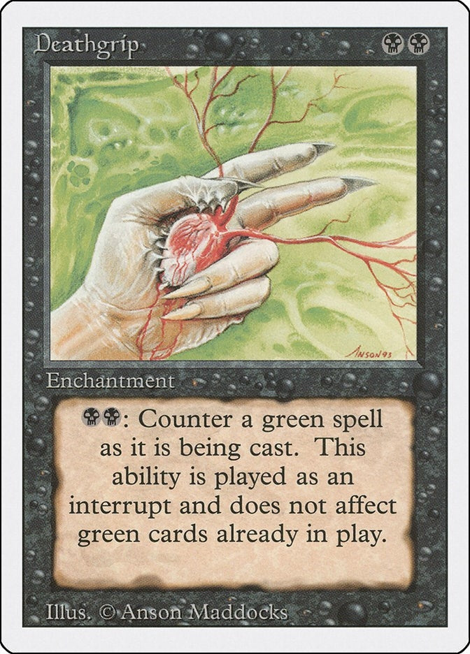 Image for Deathgrip [Revised Edition] - Magic: The Gathering