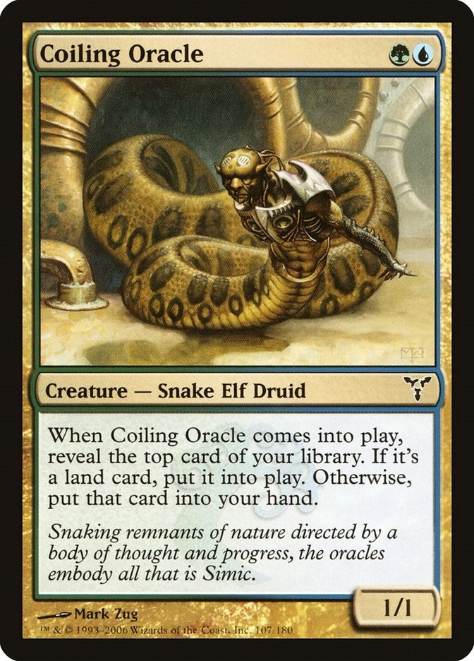 Image for Coiling Oracle (107) [Dissension] - Magic: The Gathering