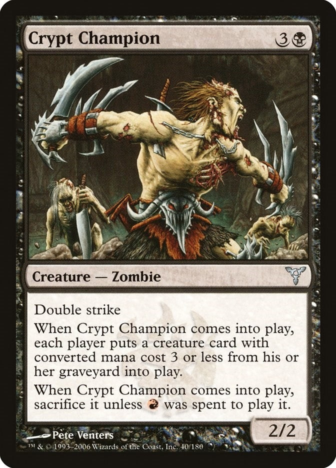 Image for Crypt Champion (40) [Dissension] - Magic: The Gathering