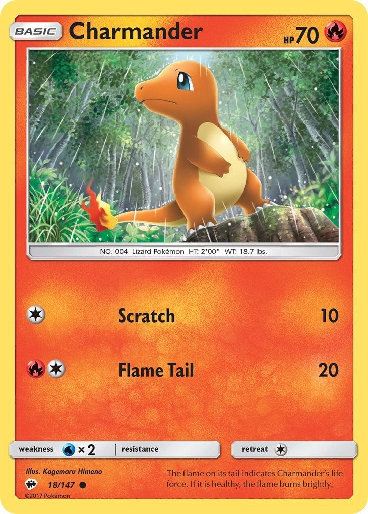 Image for Charmander (18/147) [SM - Burning Shadows] - Pokemon