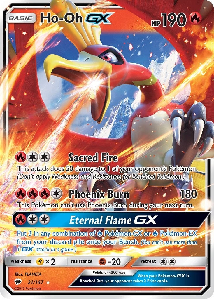 Image for Ho-Oh GX (21/147) [SM - Burning Shadows] - Pokemon
