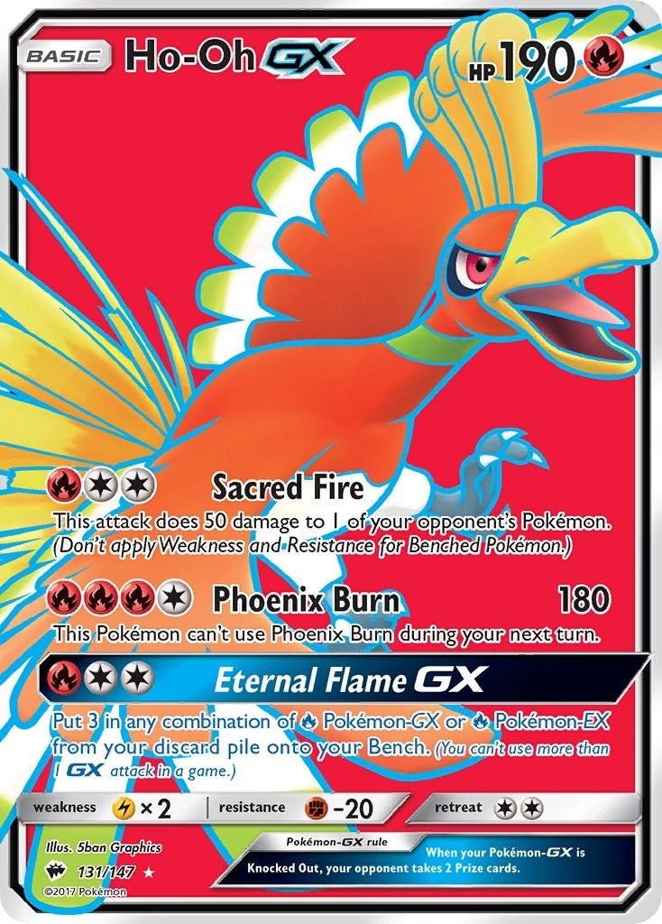 Image for Ho-Oh GX (Full Art) (131/147) [SM - Burning Shadows] - Pokemon