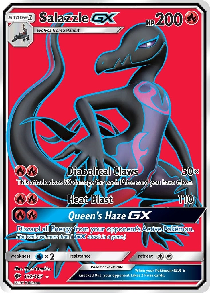 Image for Salazzle GX (Full Art) (132/147) [SM - Burning Shadows] - Pokemon