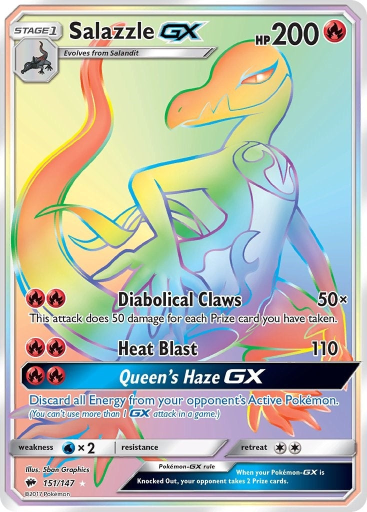 Image for Salazzle GX (Secret) (151/147) [SM - Burning Shadows] - Pokemon