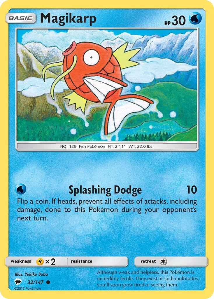 Image for Magikarp (32/147) [SM - Burning Shadows] - Pokemon
