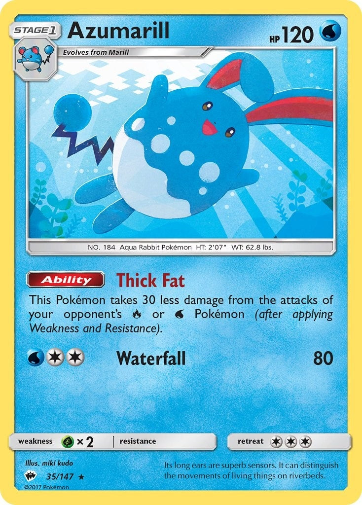 Image for Azumarill (35/147) [SM - Burning Shadows] - Pokemon