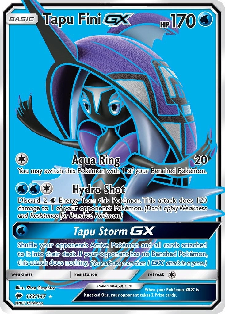 Image for Tapu Fini GX (Full Art) (133/147) [SM - Burning Shadows] - Pokemon