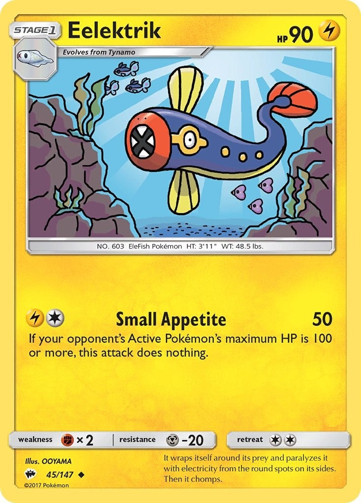 Image for Eelektrik (45/147) [SM - Burning Shadows] - Pokemon