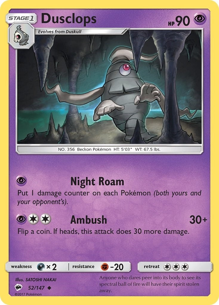 Image for Dusclops (52/147) [SM - Burning Shadows] - Pokemon