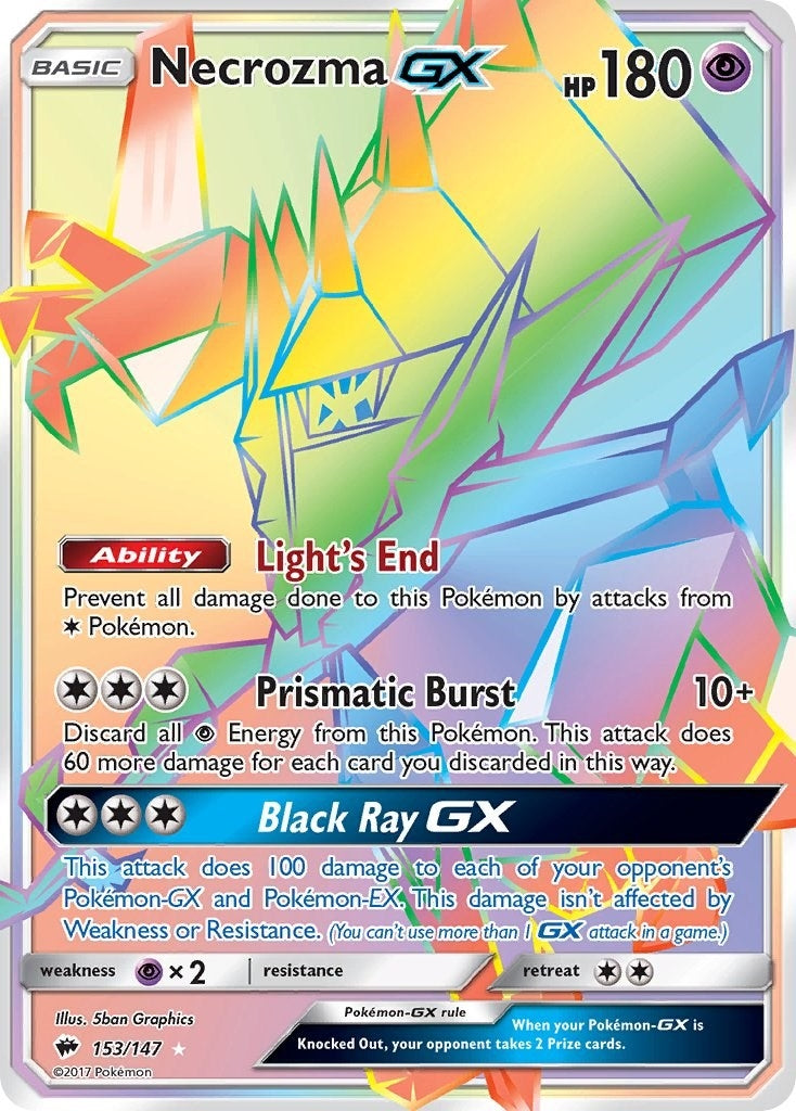 Image for Necrozma GX (Secret) (153/147) [SM - Burning Shadows] - Pokemon