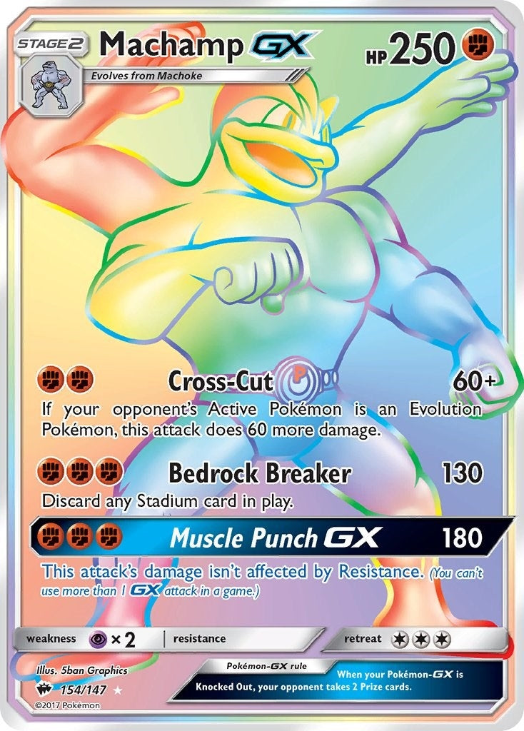 Image for Machamp GX (Secret) (154/147) [SM - Burning Shadows] - Pokemon