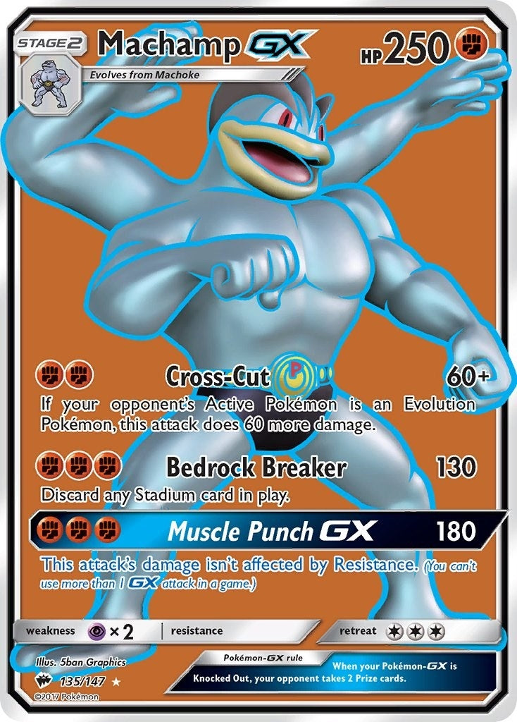 Image for Machamp GX (Full Art) (135/147) [SM - Burning Shadows] - Pokemon