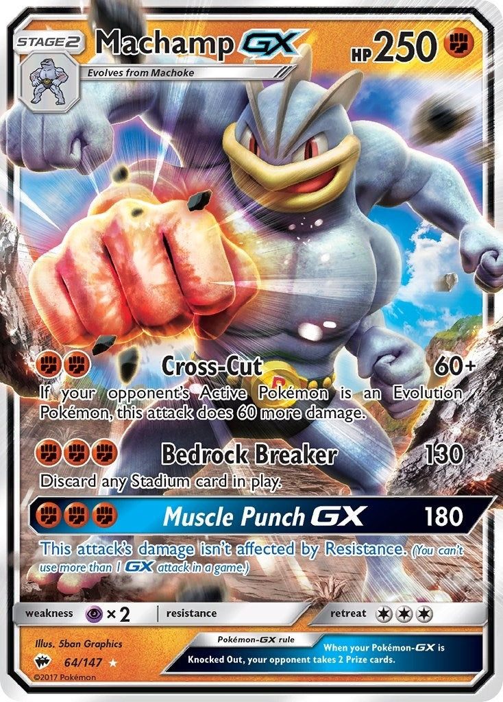 Image for Machamp GX (64/147) [SM - Burning Shadows] - Pokemon