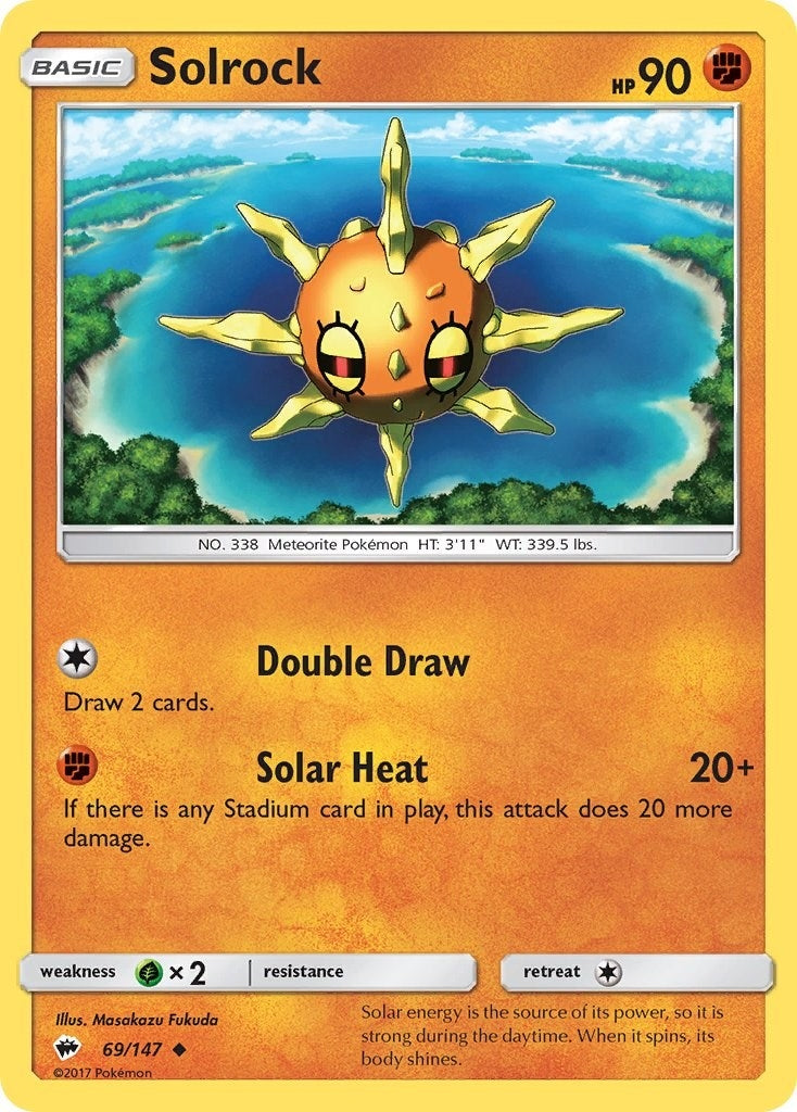 Image for Solrock (69/147) [SM - Burning Shadows] - Pokemon