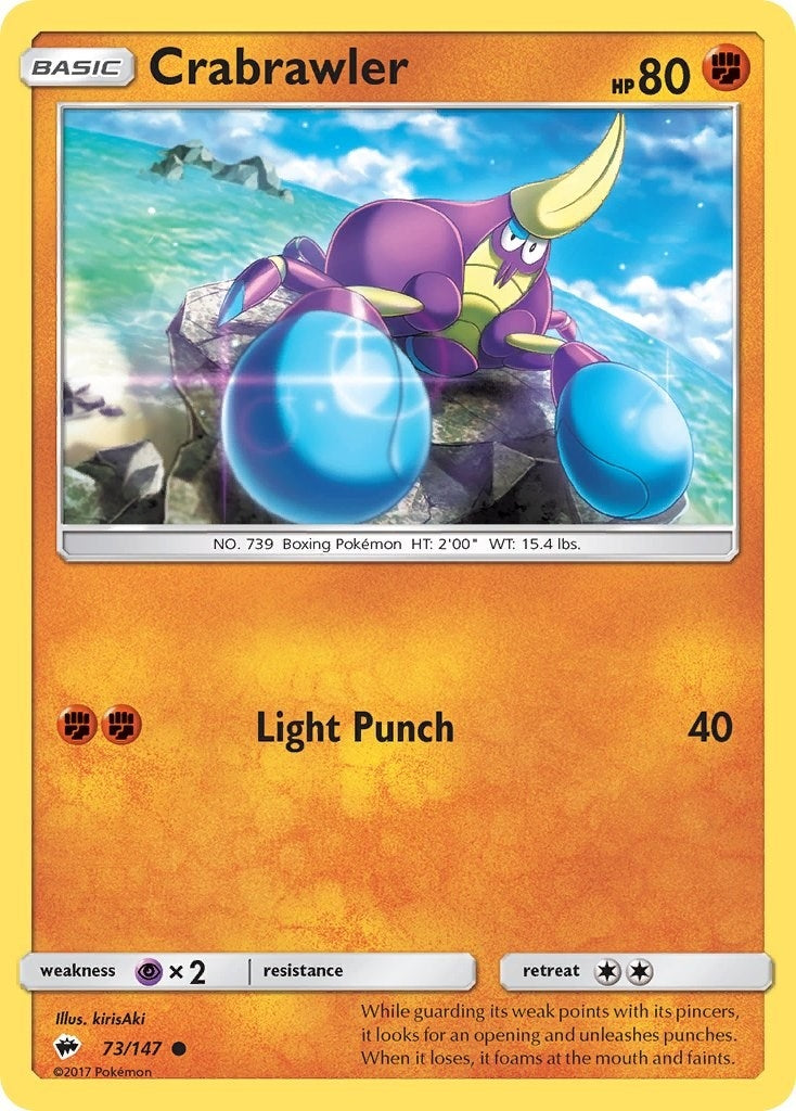 Image for Crabrawler (73/147) [SM - Burning Shadows] - Pokemon