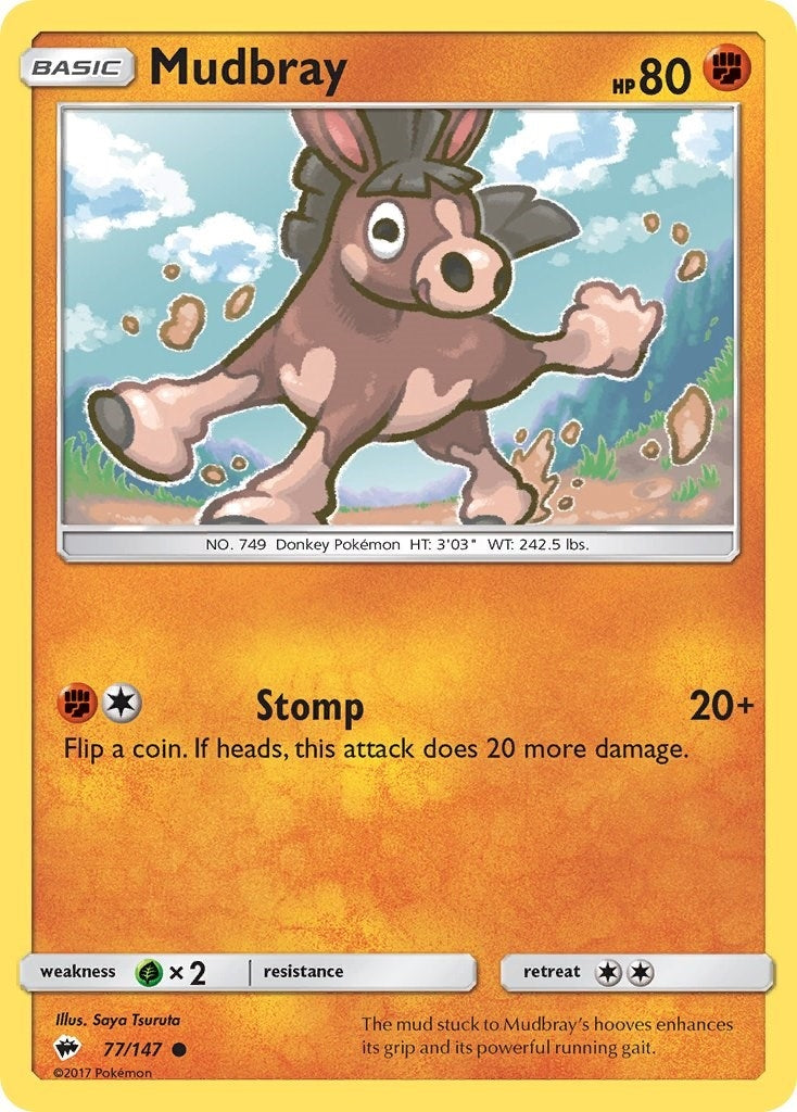 Image for Mudbray (77/147) [SM - Burning Shadows] - Pokemon