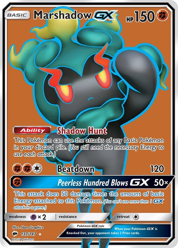Image for Marshadow GX (Full Art) (137/147) [SM - Burning Shadows] - Pokemon