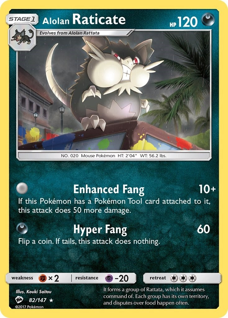 Image for Alolan Raticate (82/147) [SM - Burning Shadows] - Pokemon