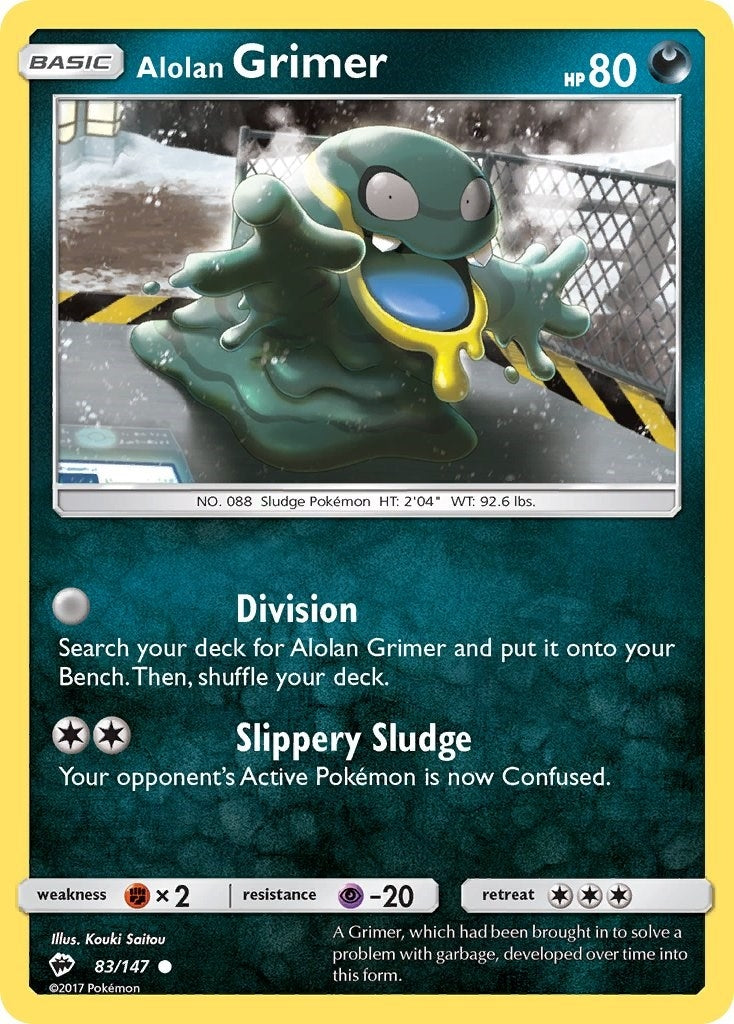 Image for Alolan Grimer (83/147) [SM - Burning Shadows] - Pokemon