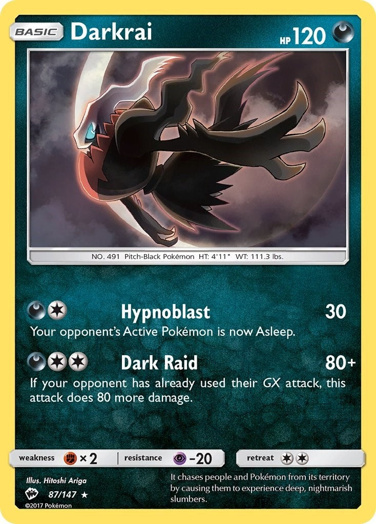 Image for Darkrai (87/147) [SM - Burning Shadows] - Pokemon