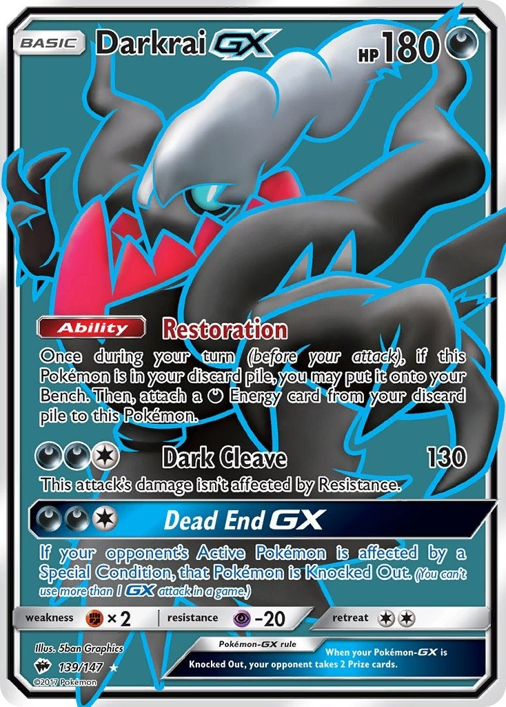 Image for Darkrai GX (Full Art) (139/147) [SM - Burning Shadows] - Pokemon