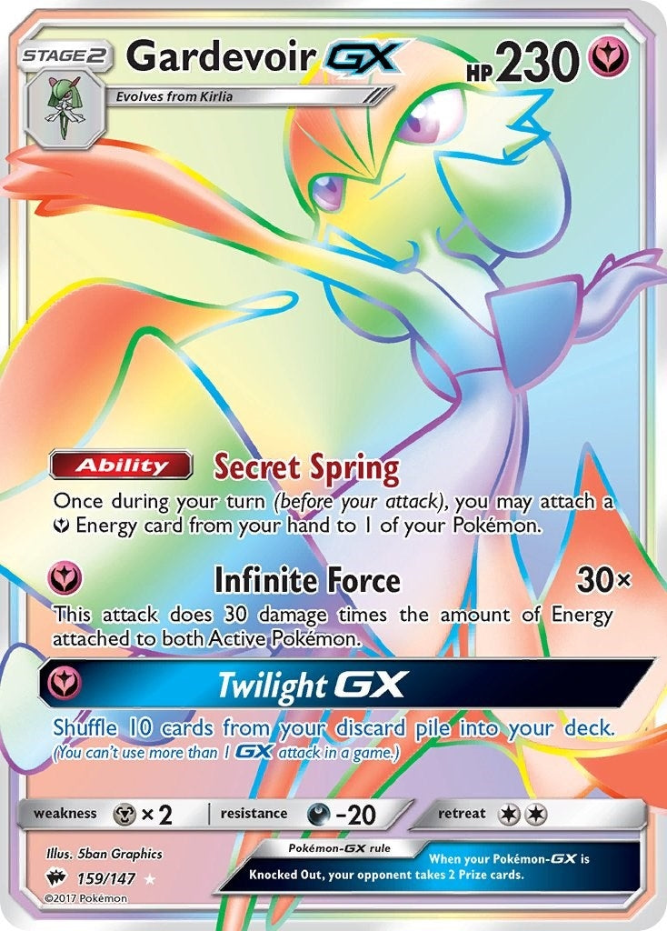 Image for Gardevoir GX (Secret) (159/147) [SM - Burning Shadows] - Pokemon