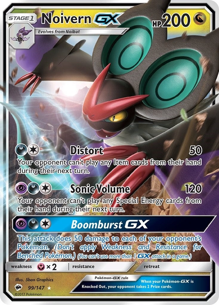 Image for Noivern GX (99/147) [SM - Burning Shadows] - Pokemon
